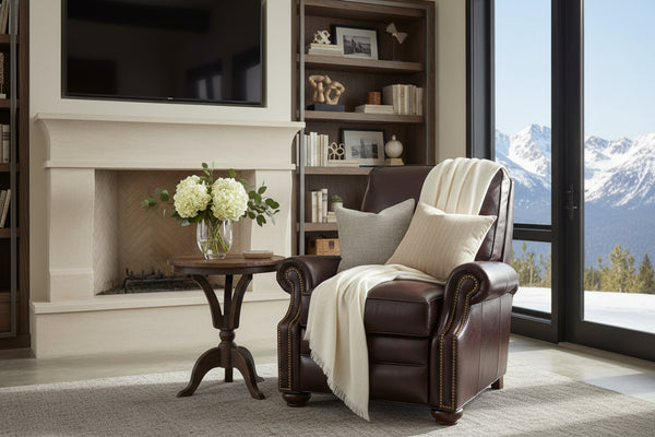 Anthony Traditional Leather 8-Way Hand Tied Furniture Collection