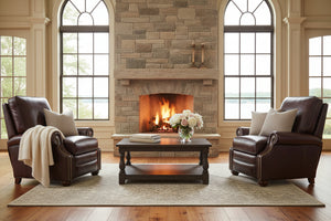 Anthony Leather Pillow Back Recliner Chair