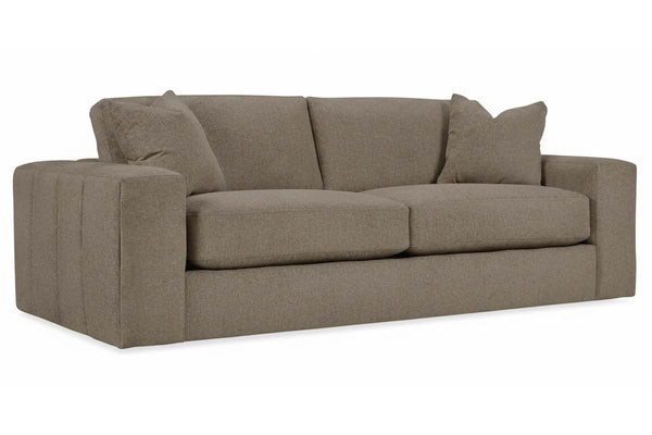 Aria 97 Inch "Quick Ship" Fabric Upholstered 2 Cushion Sofa