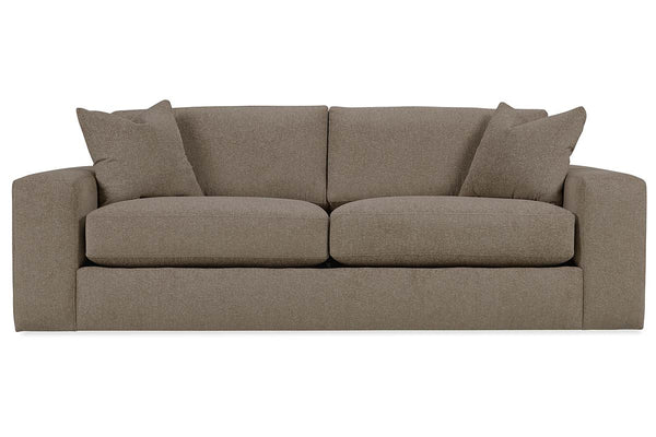 Aria 97 Inch "Quick Ship" Fabric Upholstered 2 Cushion Sofa