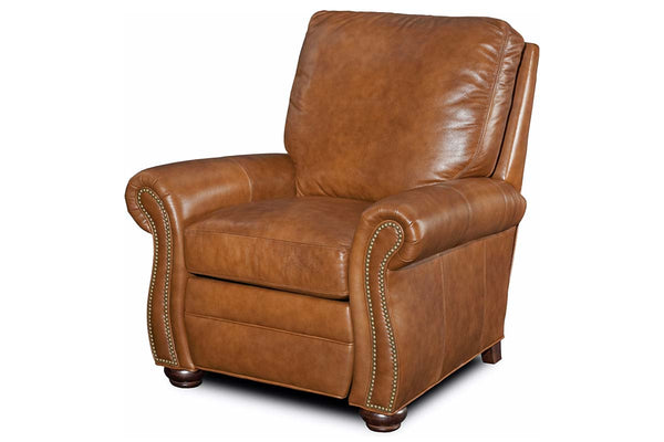 Arlington Traditional Leather Pillow Back Reclining Chair