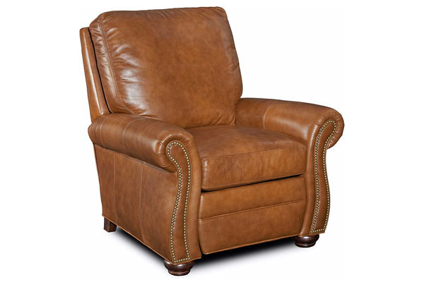 Arlington Traditional Leather Pillow Back Reclining Chair
