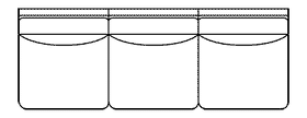 Sheffield "Designer Style" Grand Scale Armless Sofa