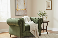 Armstrong Forest "Quick Ship" Tufted Fabric Club Chair