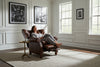 Image of Arthur Tufted Wingback Leather Recliner – Timeless Elegance And Supreme Comfort
