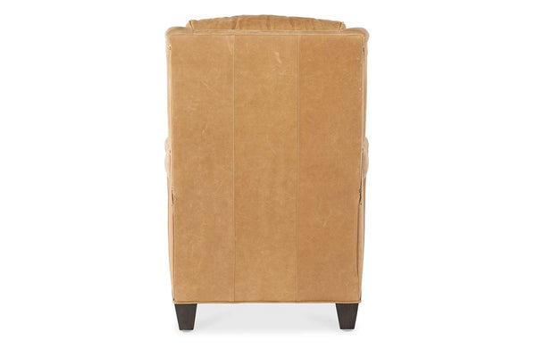 Aster Leather Power English Arm Bustle Back Living Room Reclining Chair