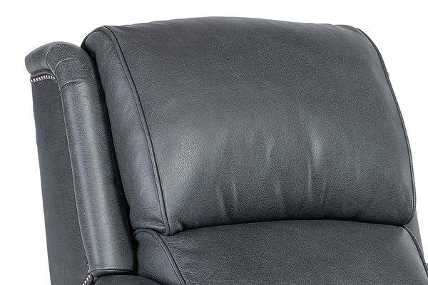 Aster Leather Power English Arm Bustle Back Living Room Reclining Chair