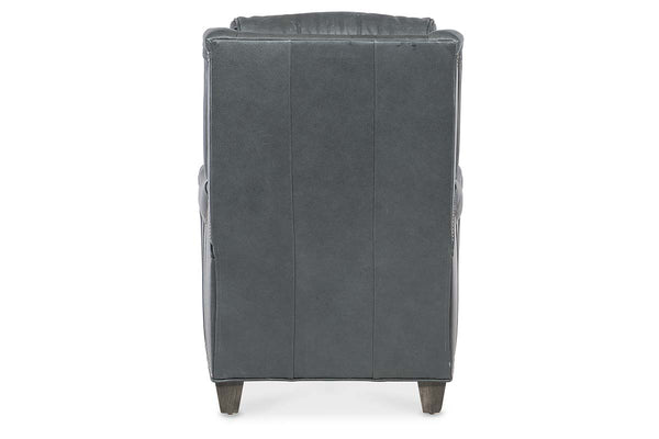 Aster Leather Power English Arm Bustle Back Living Room Reclining Chair