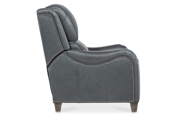 Aster Leather Power English Arm Bustle Back Living Room Reclining Chair