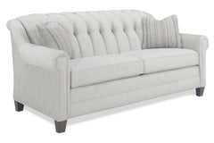 Aubrey Traditional 84 Inch 8-Way Hand Tied Fabric Sofa With Tufted Tight Back