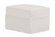 Ava Slipcover Ottoman Footstool