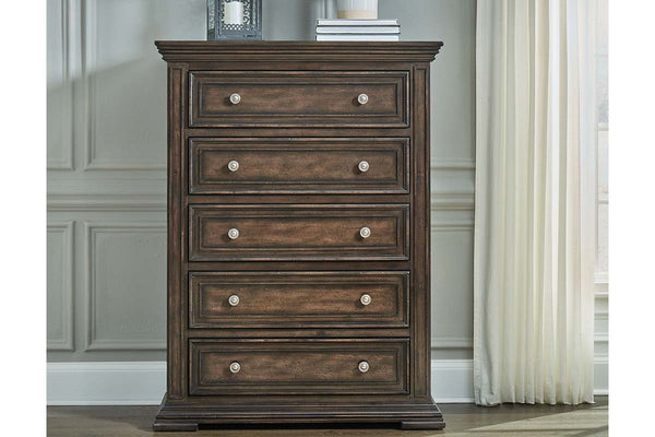 Baird Queen Or King Brownstone Panel Bed "Create Your Own Bedroom" Collection