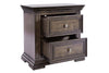 Image of Baird Queen Or King Brownstone Panel Bed "Create Your Own Bedroom" Collection