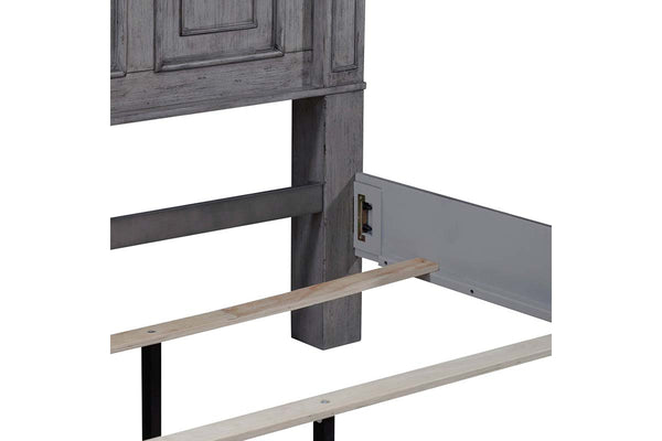 Baird Queen Or King Graystone Panel Bed "Create Your Own Bedroom" Collection