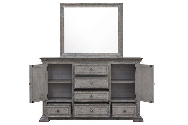 Baird Queen Or King Graystone Panel Bed "Create Your Own Bedroom" Collection