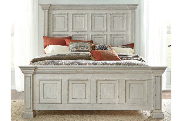 Baird Queen Or King Whitestone Panel Bed "Create Your Own Bedroom" Collection