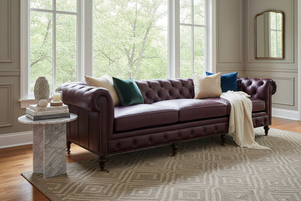 Barrington 118 Inch Chesterfield Tufted Sofa