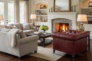 Barrington Tufted Leather Club Chair