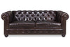 Image of Barrington 88 Inch Leather Tufted Sleeper Sofa