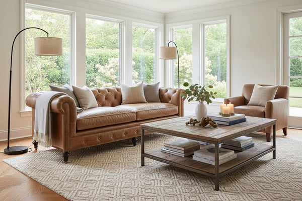 Barrington 84 Inch Chesterfield Apartment Sofa