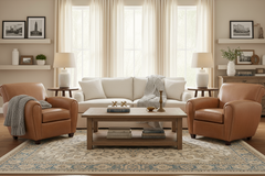 Baxter Leather Parisian Style Club Chair
