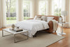 Baxter 78 Inch Leather Full Sleeper Sofa