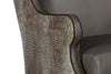 Image of Baylor Heaven Quick Ship Exposed Faux Croc Leather Wingback Accent Chair