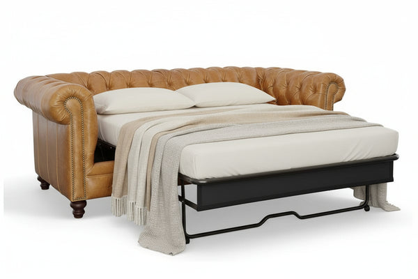 Benedict 88 Inch Chesterfield Queen Sleeper Sofa