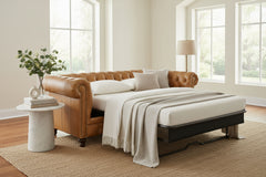 Benedict 88 Inch Chesterfield Queen Sleeper Sofa