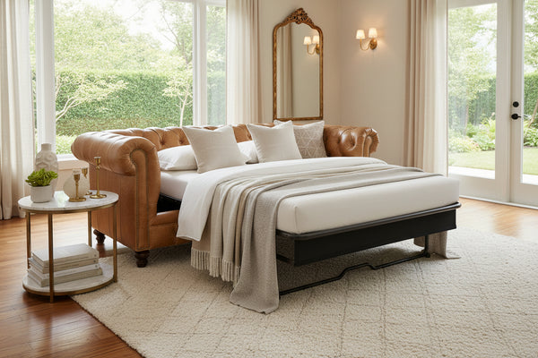 Benedict 88 Inch Chesterfield Queen Sleeper Sofa