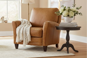 Benjamin Transitional Leather Club Chair