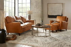 Benjamin Transitional Leather Club Chair