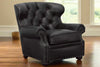 Image of Benson Tufted Chesterfield Style Leather Club Chair
