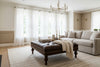 Bentley "Quick Ship" 48 Inch Long Tufted Leather Coffee Table With Nail Trim - Out Of Stock Until 8/01/26