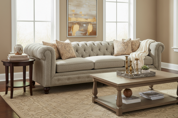 Bowen Traditional 8-Way Hand Tied Chesterfield Tufted Sofa Collection