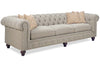 Image of Bowen Traditional 108 Inch 8-Way Hand Tied Oversized Tufted Fabric Chesterfield Sofa