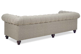 Bowen Traditional 108 Inch 8-Way Hand Tied Oversized Tufted Fabric Chesterfield Sofa