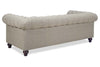 Image of Bowen Traditional 86 Inch 8-Way Hand Tied Tufted Fabric Chesterfield Sofa