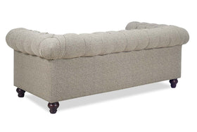 Bowen Traditional 65 Inch 8-Way Hand Tied Tufted Fabric Chesterfield Loveseat