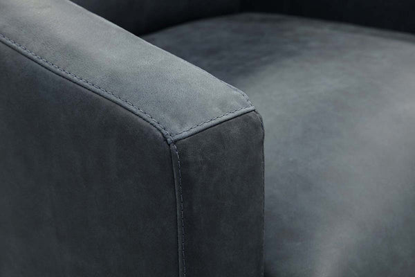 Brice Contemporary Leather SWIVEL/GLIDER Accent Chair