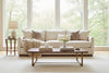 Image of Briggs 97 Inch "Quick Ship" Fabric Upholstered 3 Cushion Sofa