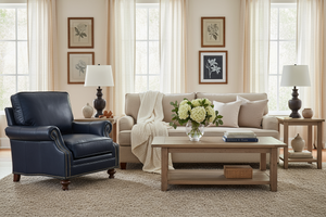 Broadway Traditional Classic Leather Club Chair