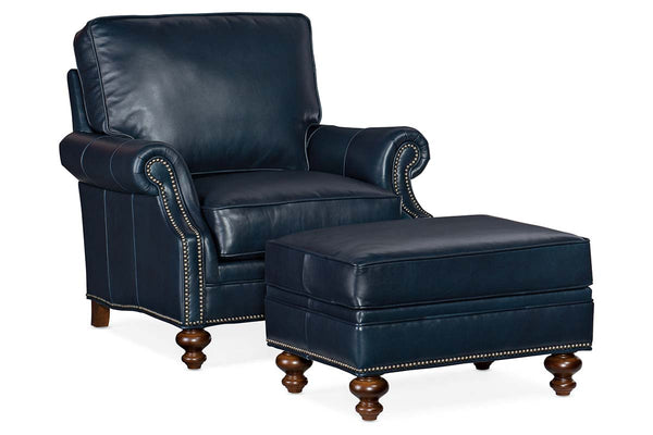 Broadway Traditional Classic Leather Club Chair