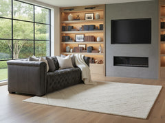 Savion Gravel Chesterfield 88 Inch "Quick Ship" Wall Hugger Power Leather Reclining Sofa