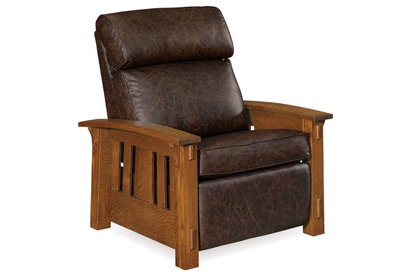 Burrow Wall Hugger Mission Style Leather Reclining Chair