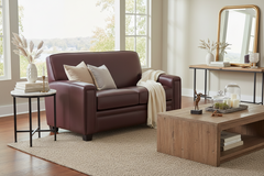Burton Leather Loveseat