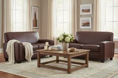 Burton Leather Loveseat