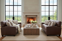 Burton 80 Inch Soho Style Two Seat Leather Sofa