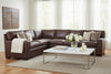 Image of Caden Modern Leather Sectional Couch