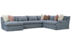 Image of Calista Cloud Comfort Grand Scale Bench Seat Slipcovered Sectional